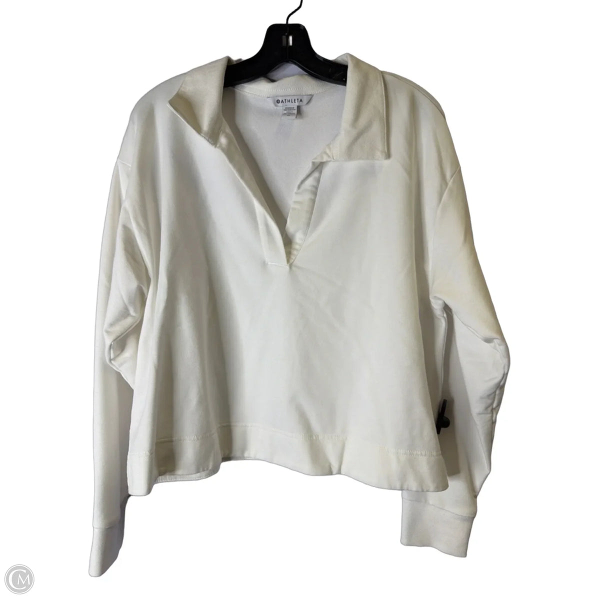 Athletic Sweatshirt Collar By Athleta In White, Size: M