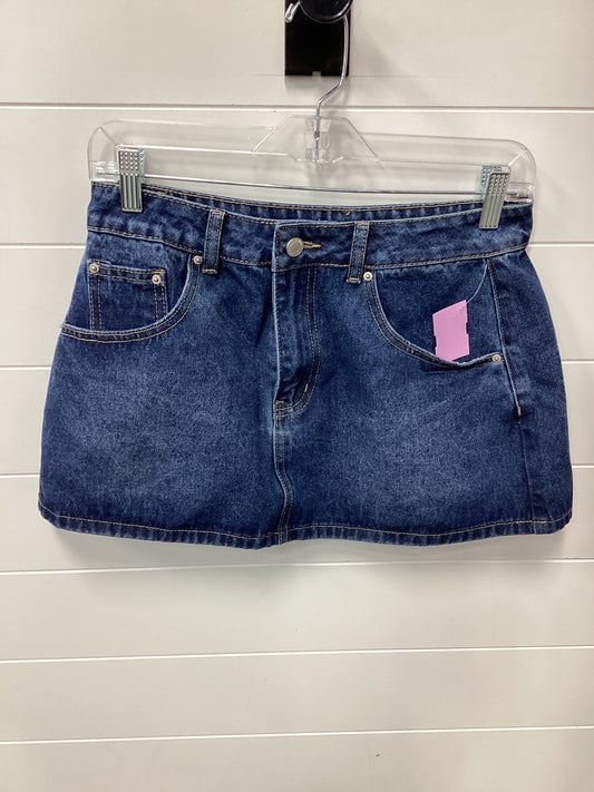 Skirt Mini & Short By Cmc In Blue Denim, Size:M