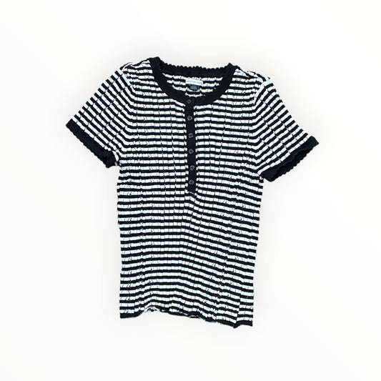 Top Ss By American Eagle In Grey & White, Size:L