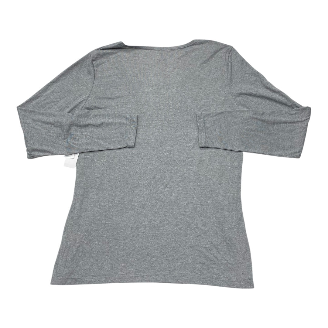 Athletic Top Ls Crewneck By 32 Degrees In Grey, Size:Xl