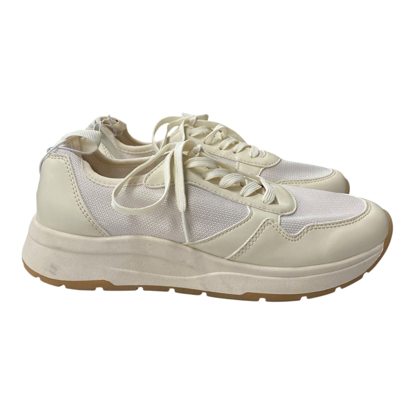 Shoes Athletic By Banana Republic In Cream, Size:8.5