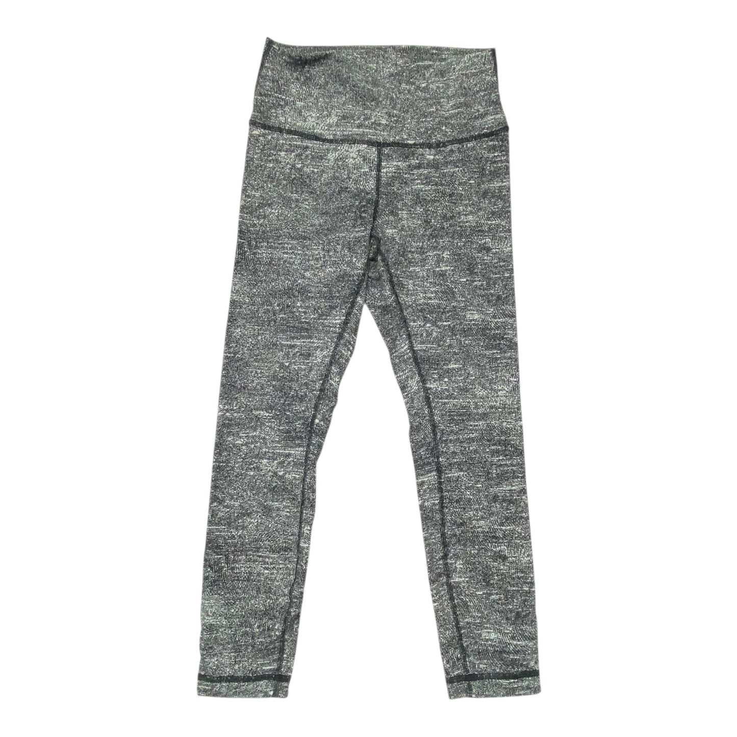 Athletic Leggings By Lululemon In Black & Grey, Size:8