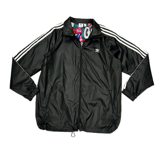 Grey Athletic Jacket By Adidas, Size: M