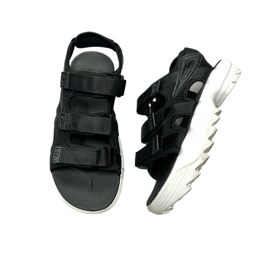 Black Sandals Sport By Fila, Size: 7