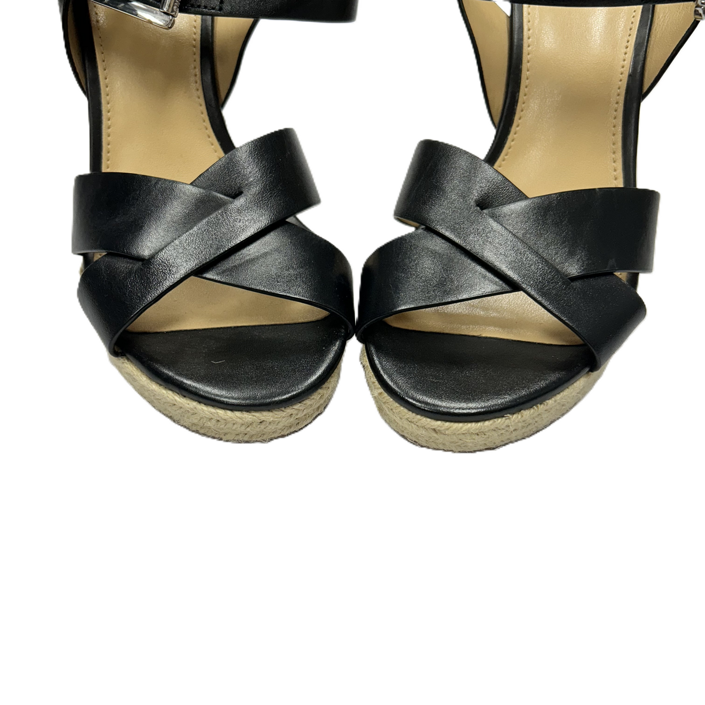 Black Shoes Heels Wedge By Michael By Michael Kors, Size: 6.5