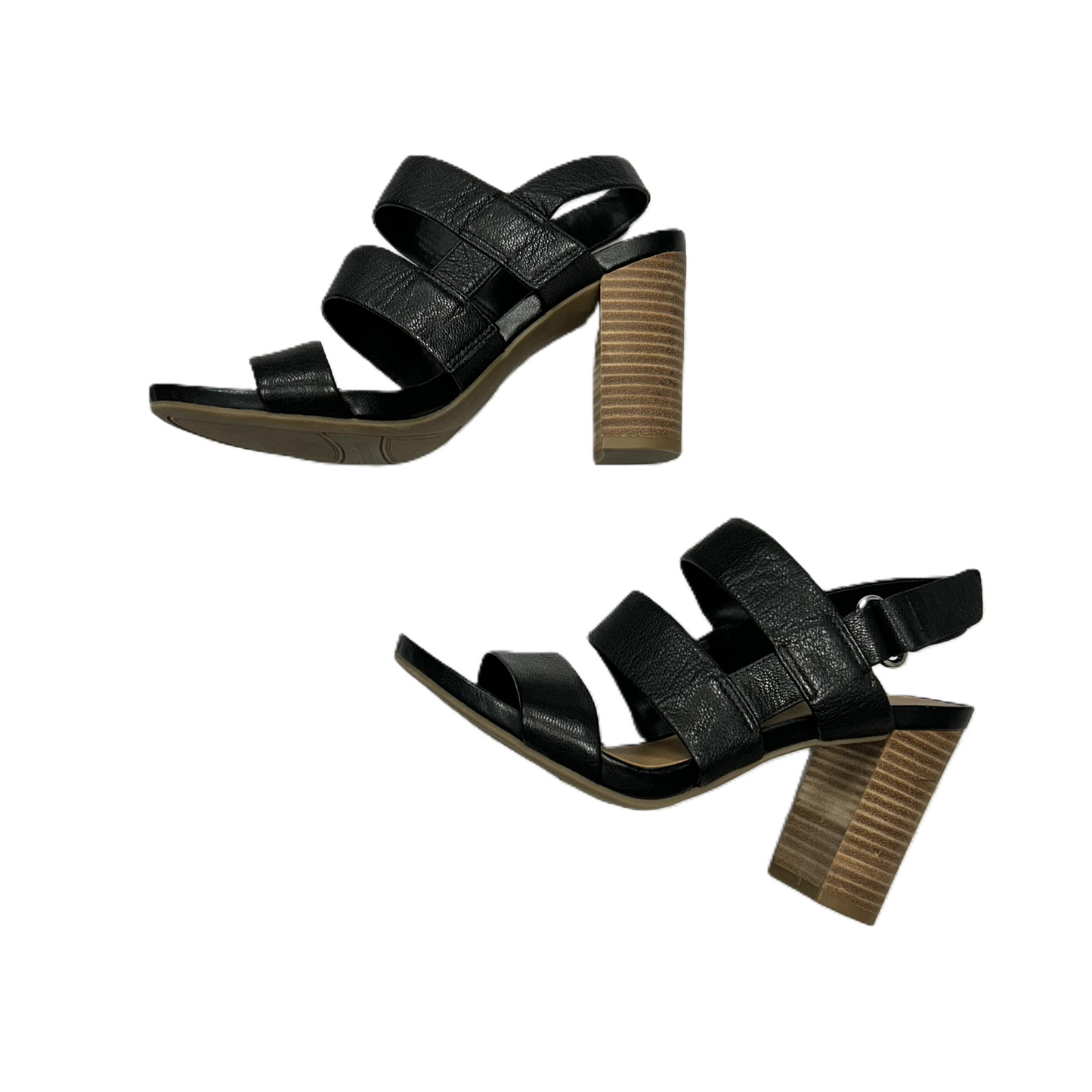 Black Shoes Heels Block By Franco Sarto, Size: 6.5