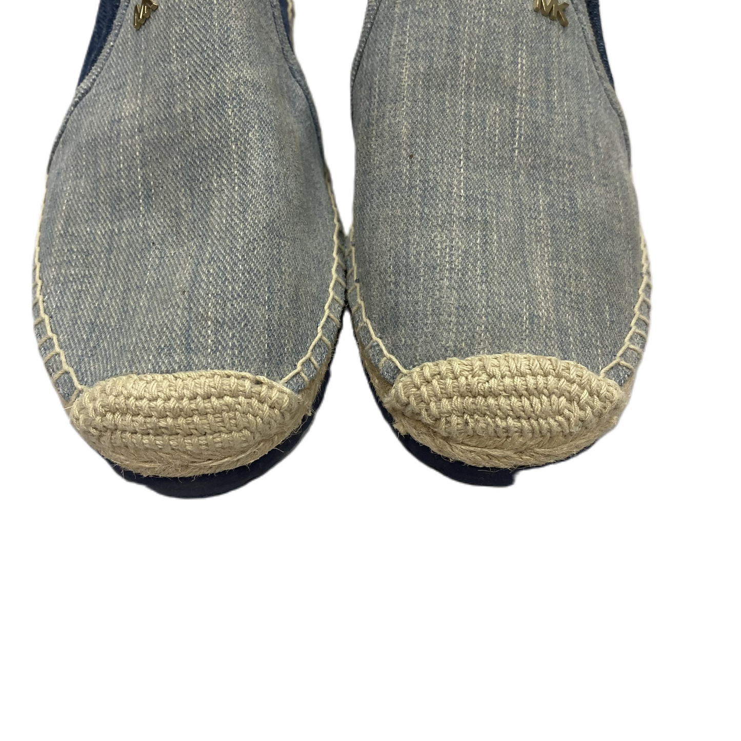 Blue Denim Sandals Flats By Michael By Michael Kors, Size: 7