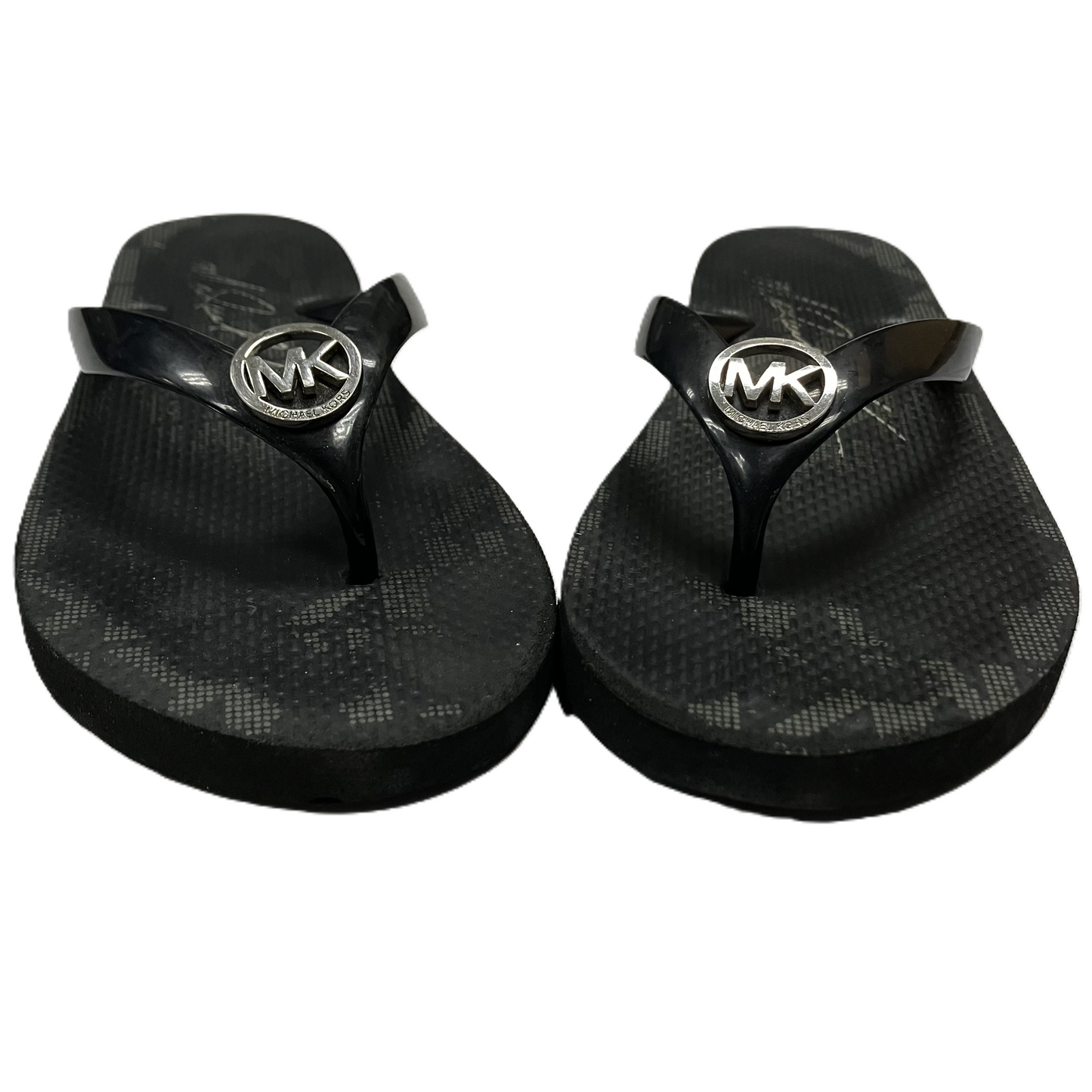 Black Sandals Flip Flops By Michael Kors, Size: 9