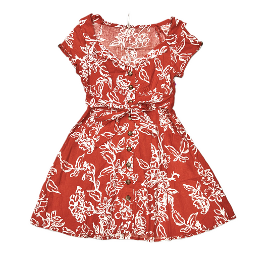 Red & White Dress Casual Short By Free People, Size: S