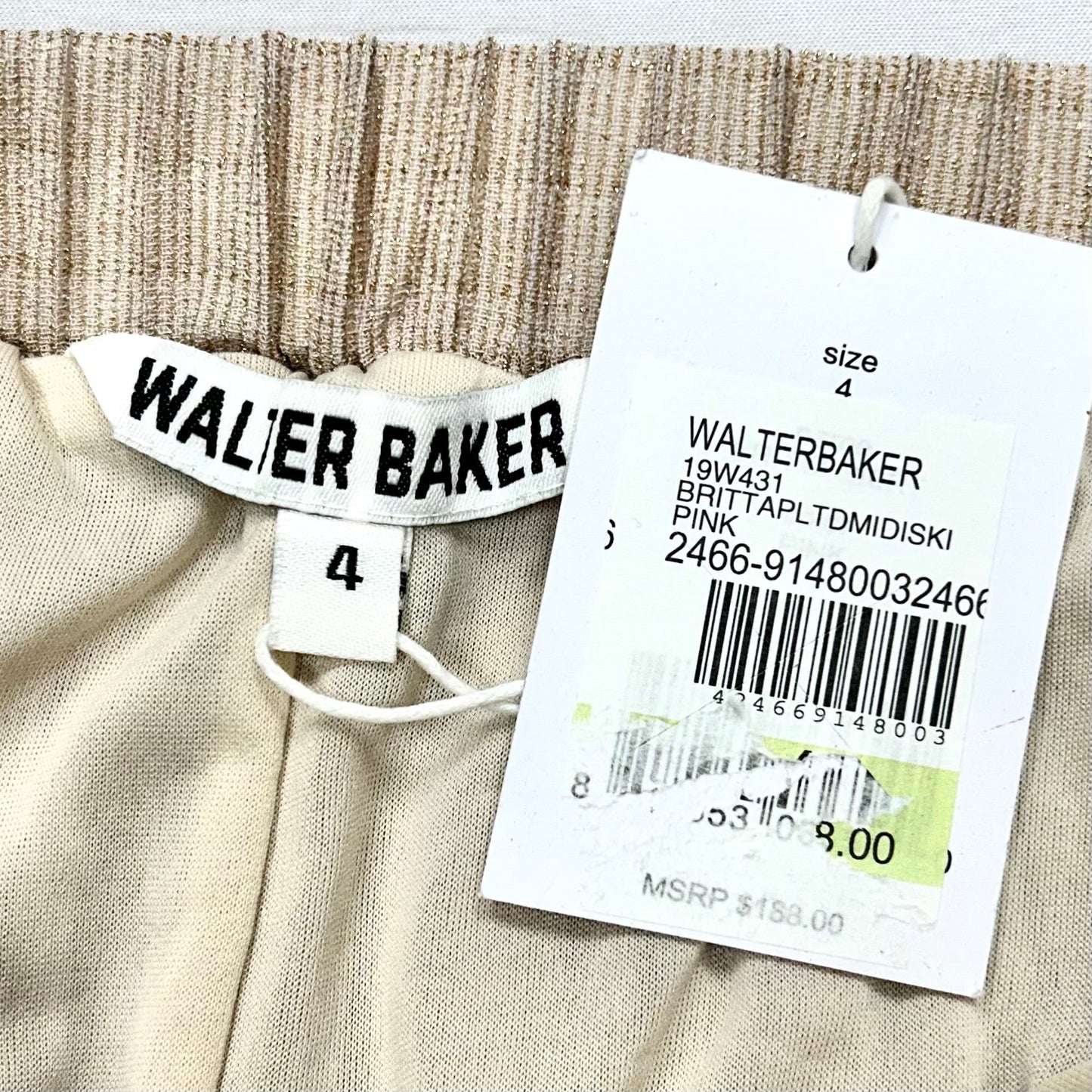 Tan Skirt Midi By Walter Baker, Size: 4