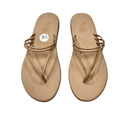 Tan Sandals Flip Flops By Ancient Greek Sandals, Size: 8.5