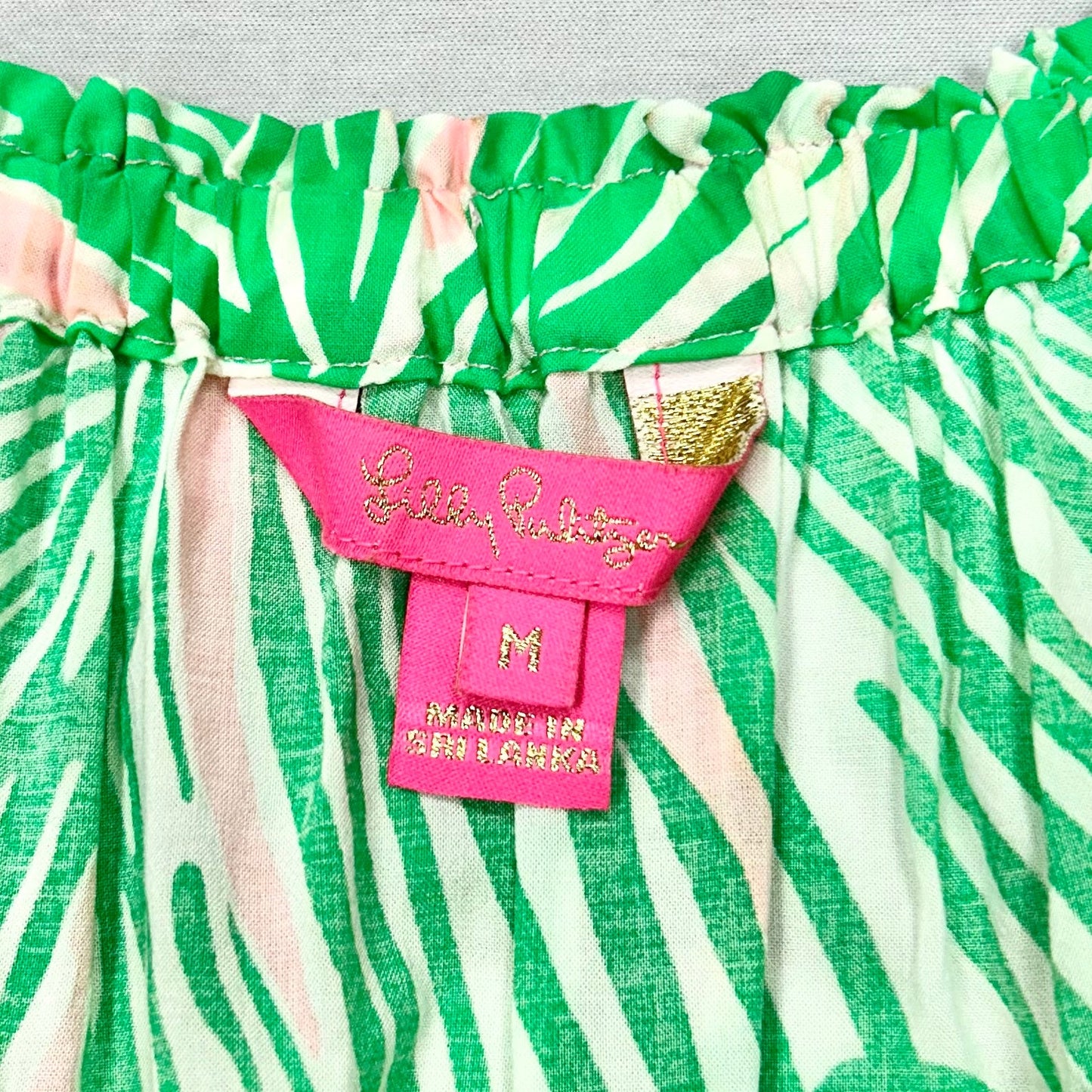 Green & Pink Top Long Sleeve By Lilly Pulitzer, Size: M