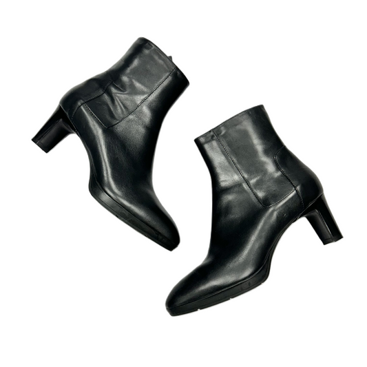 Black Boots Ankle Heels By Aquatalia, Size: 7