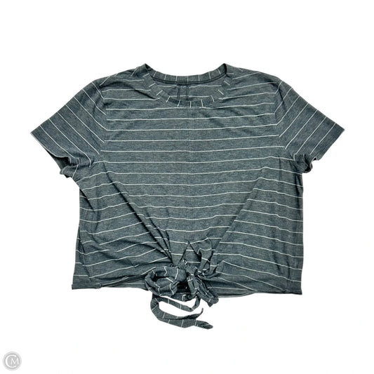 Top Short Sleeve By Lululemon In Grey, Size: S