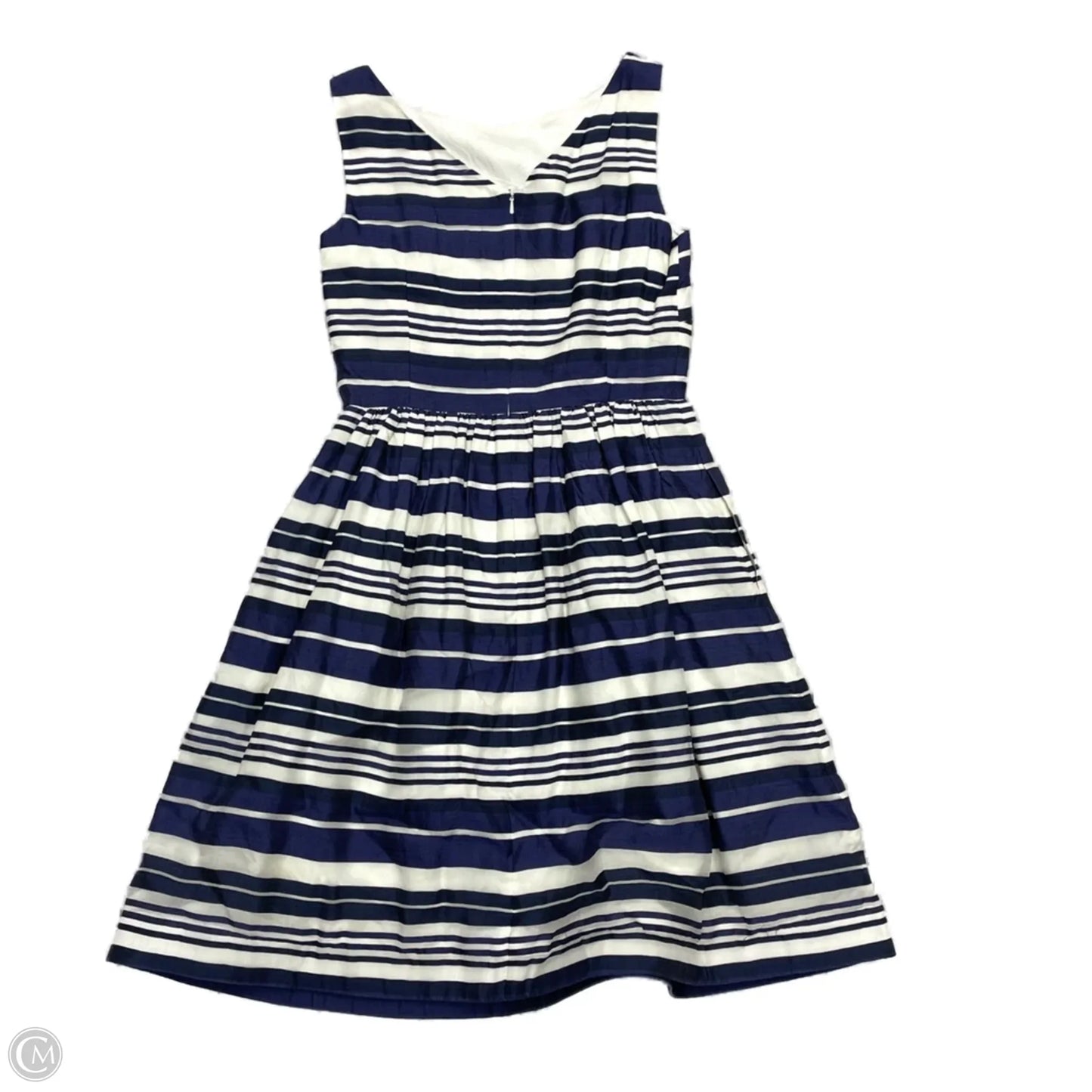 Dress Designer By Lilly Pulitzer In Blue & White, Size: 8