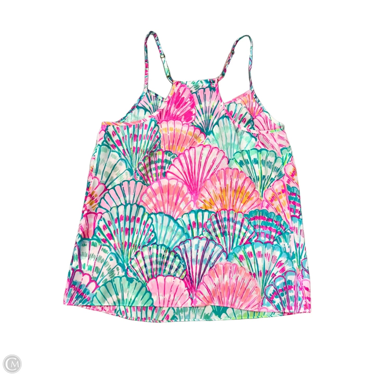 Top Sleeveless Designer By Lilly Pulitzer In Green & Pink, Size: Xs