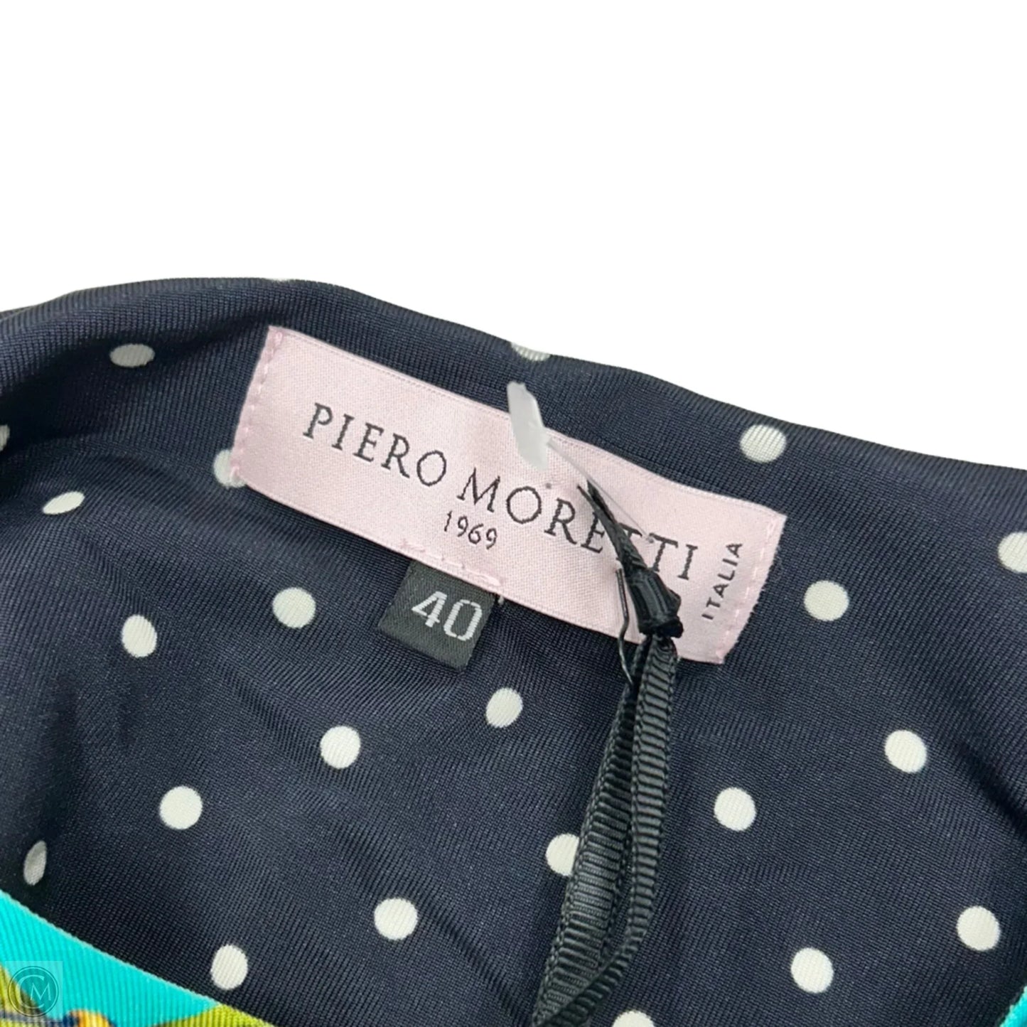 Cardigan By Piero Moretta In Blue & Green, Size: M
