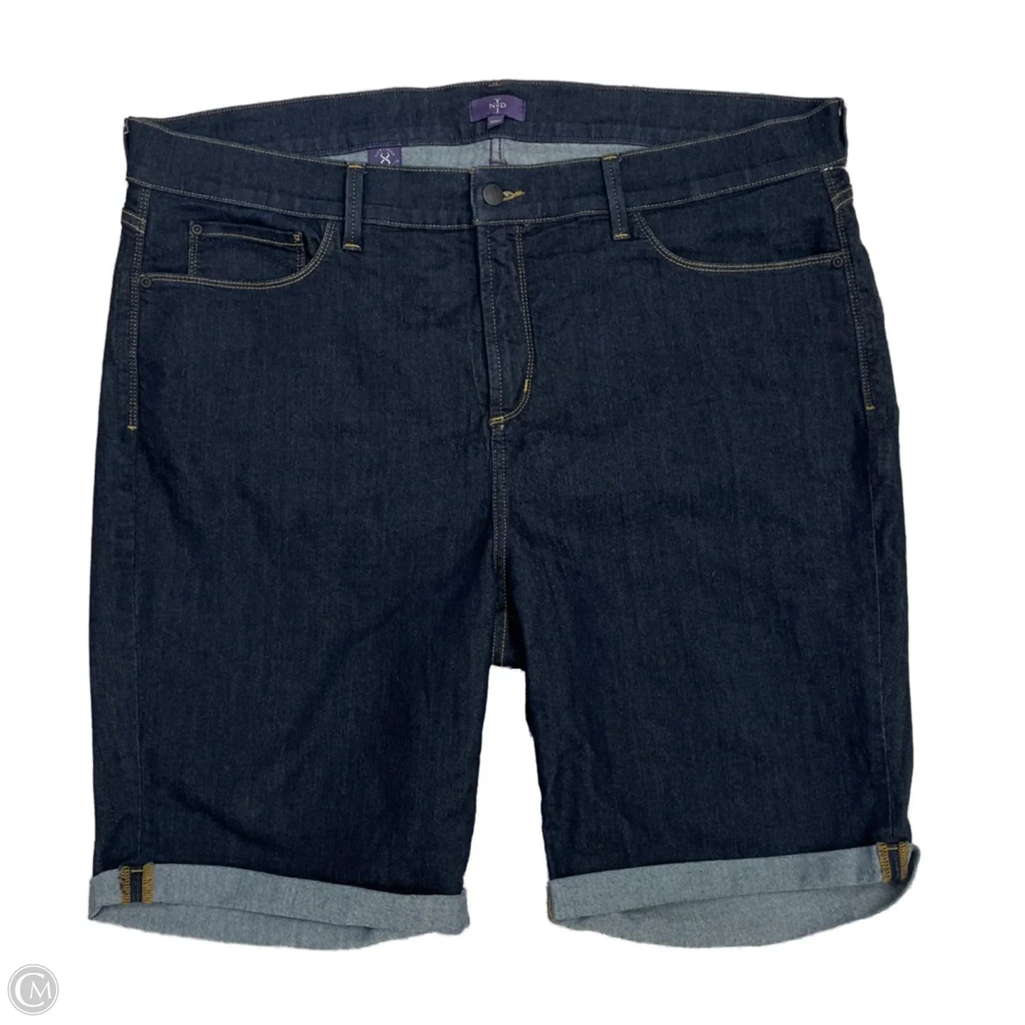 Shorts By Not Your Daughters Jeans In Blue Denim, Size: 22