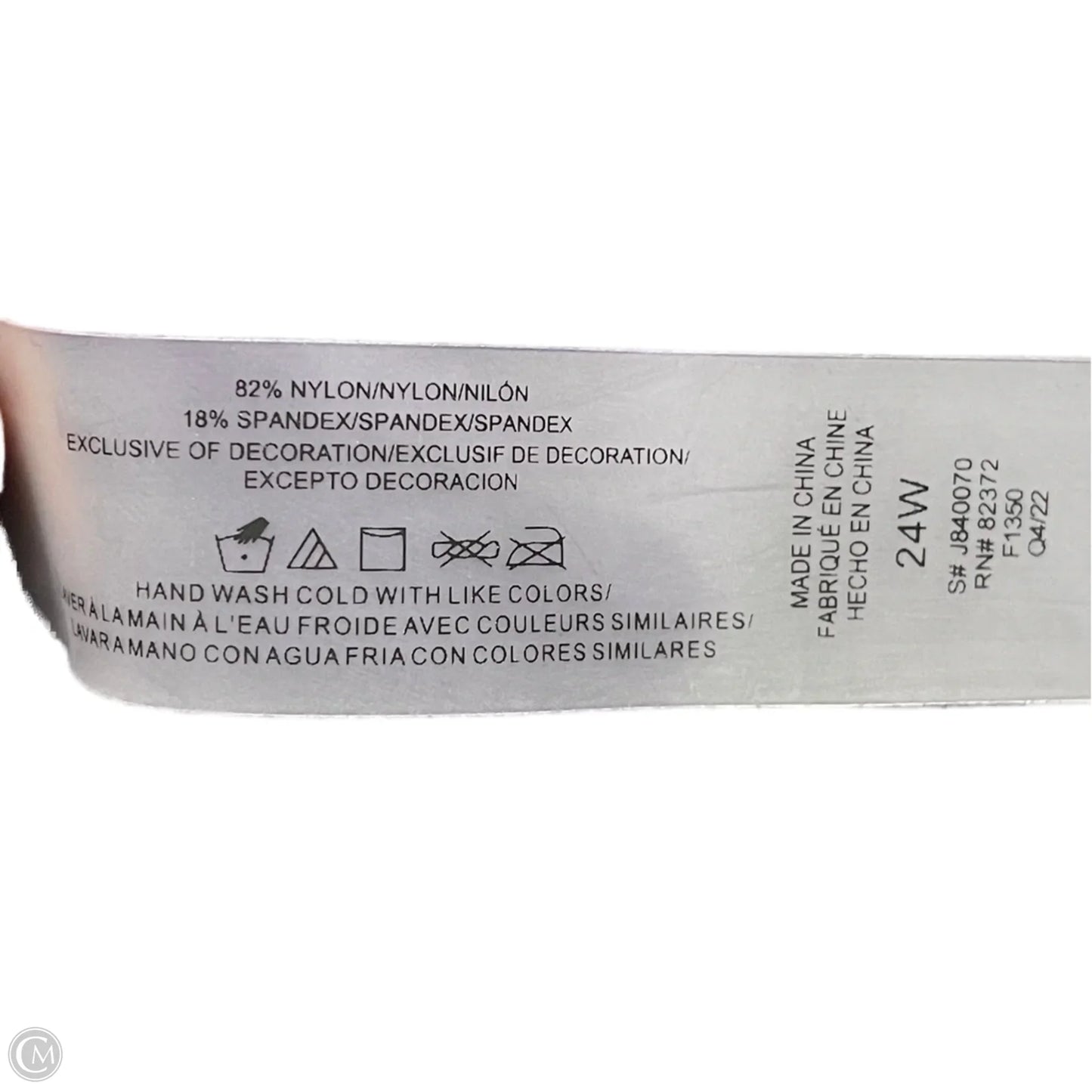 Swimsuit Bottom By Clothes Mentor In Navy, Size: 3x