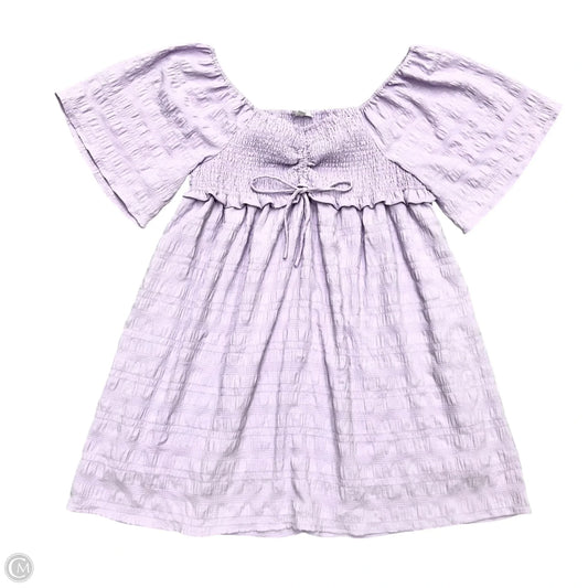 Dress Party Short By Clothes Mentor In Purple, Size: 3x