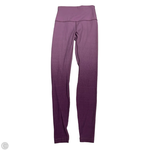 Athletic Leggings By Lululemon In Purple, Size: 4