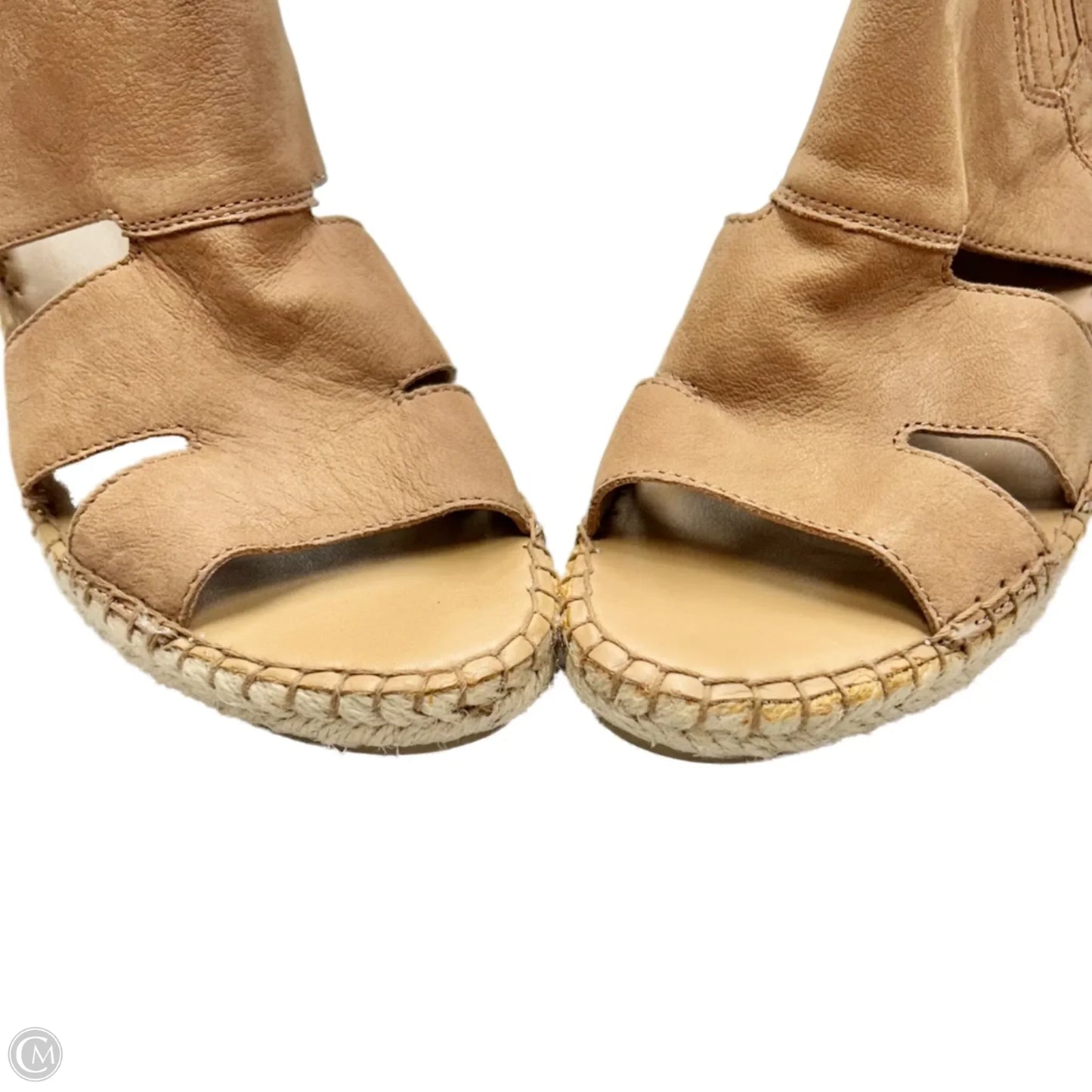 Sandals Heels Wedge By Franco Sarto In Brown, Size: 9.5