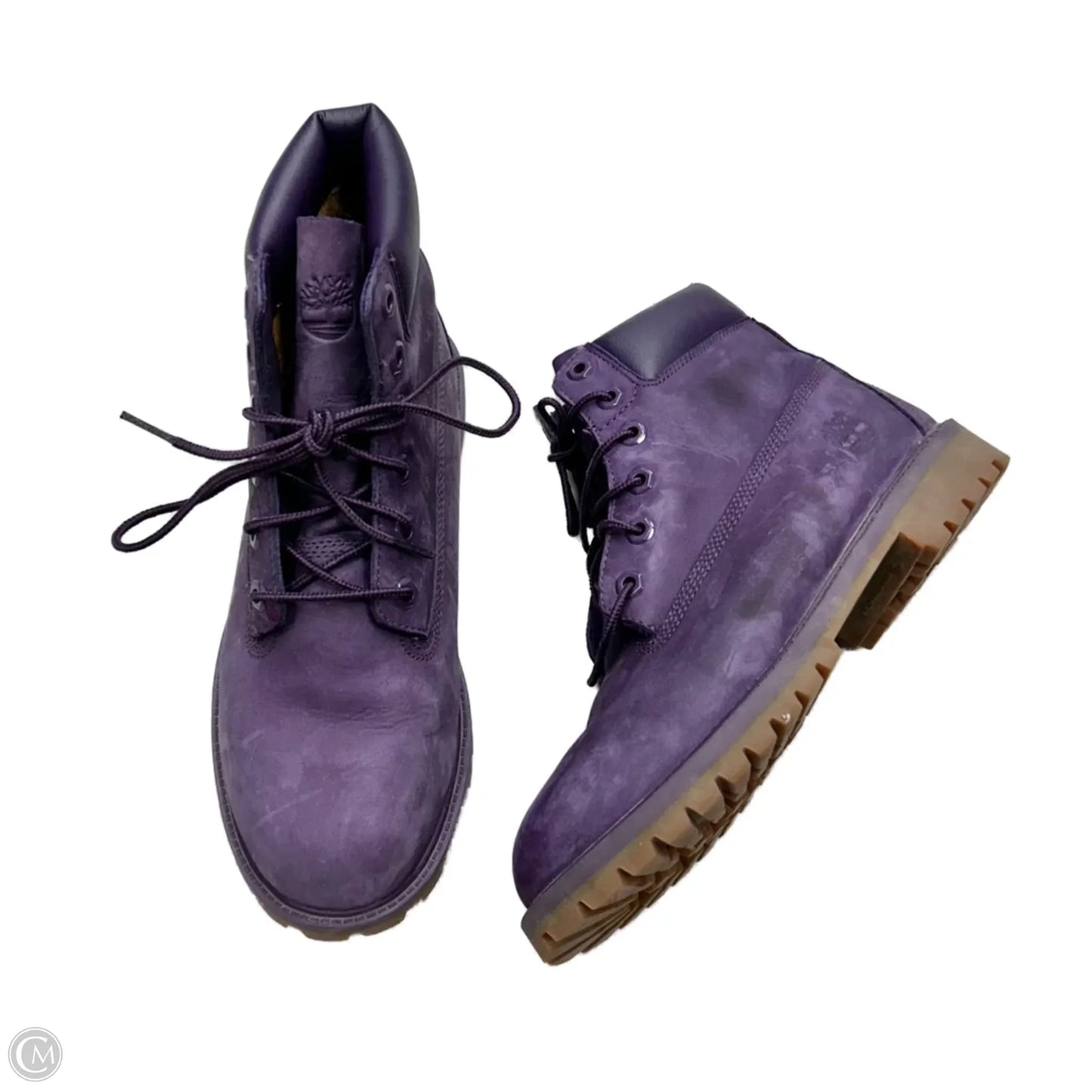 Boots Ankle Flats By Timberland In Purple, Size: 7