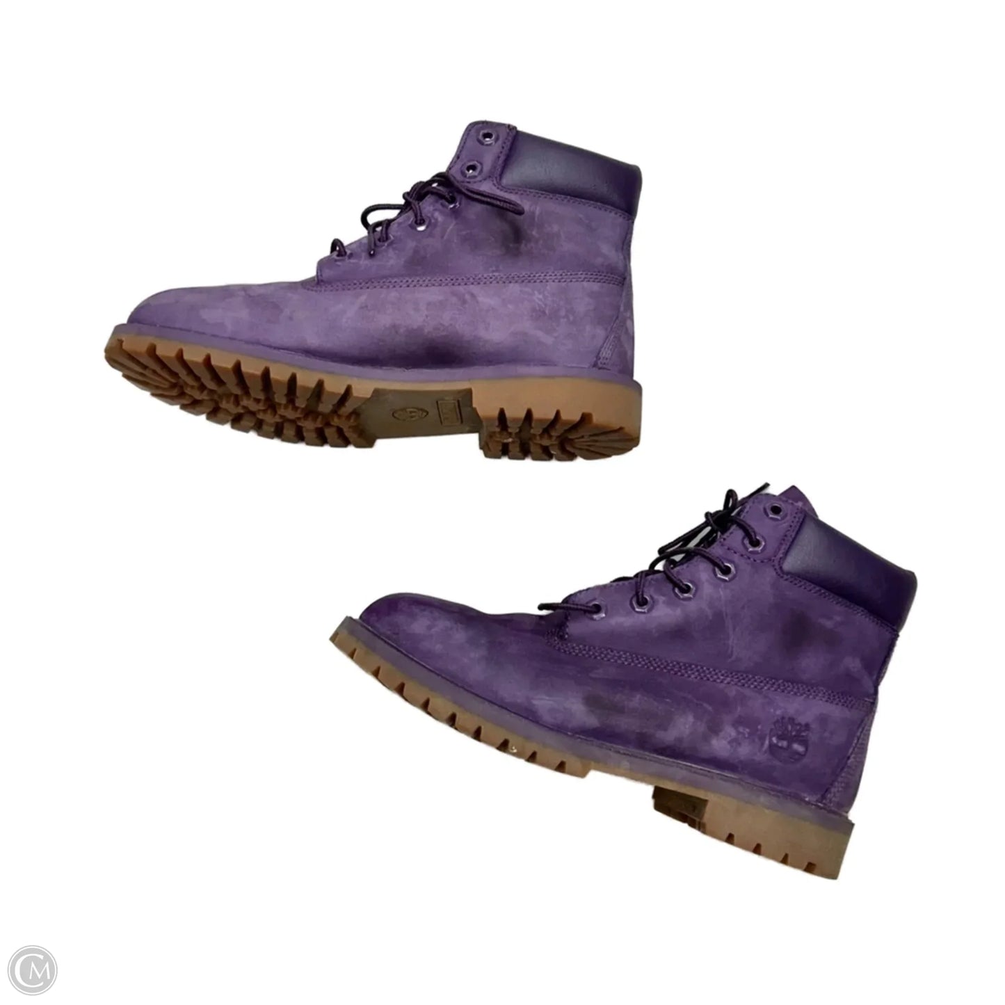 Boots Ankle Flats By Timberland In Purple, Size: 7