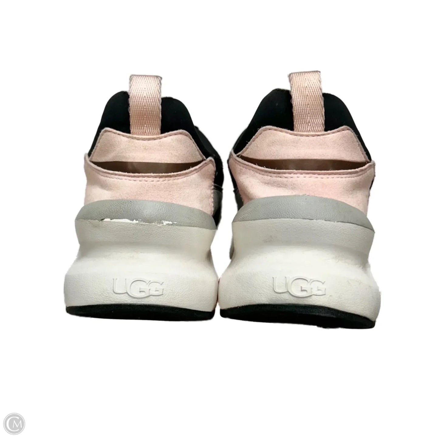Shoes Designer By Ugg In Black & Pink, Size: 9