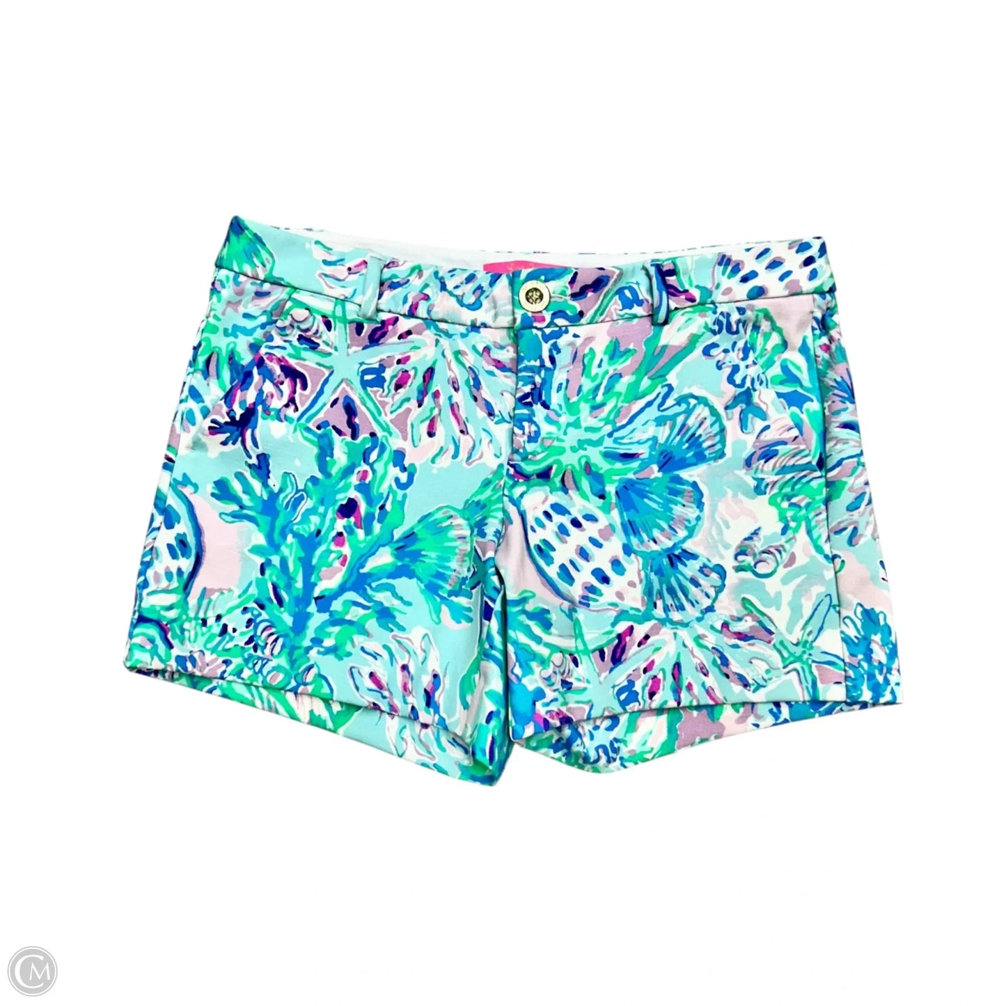 Shorts Designer By Lilly Pulitzer In Blue & Green, Size: 2