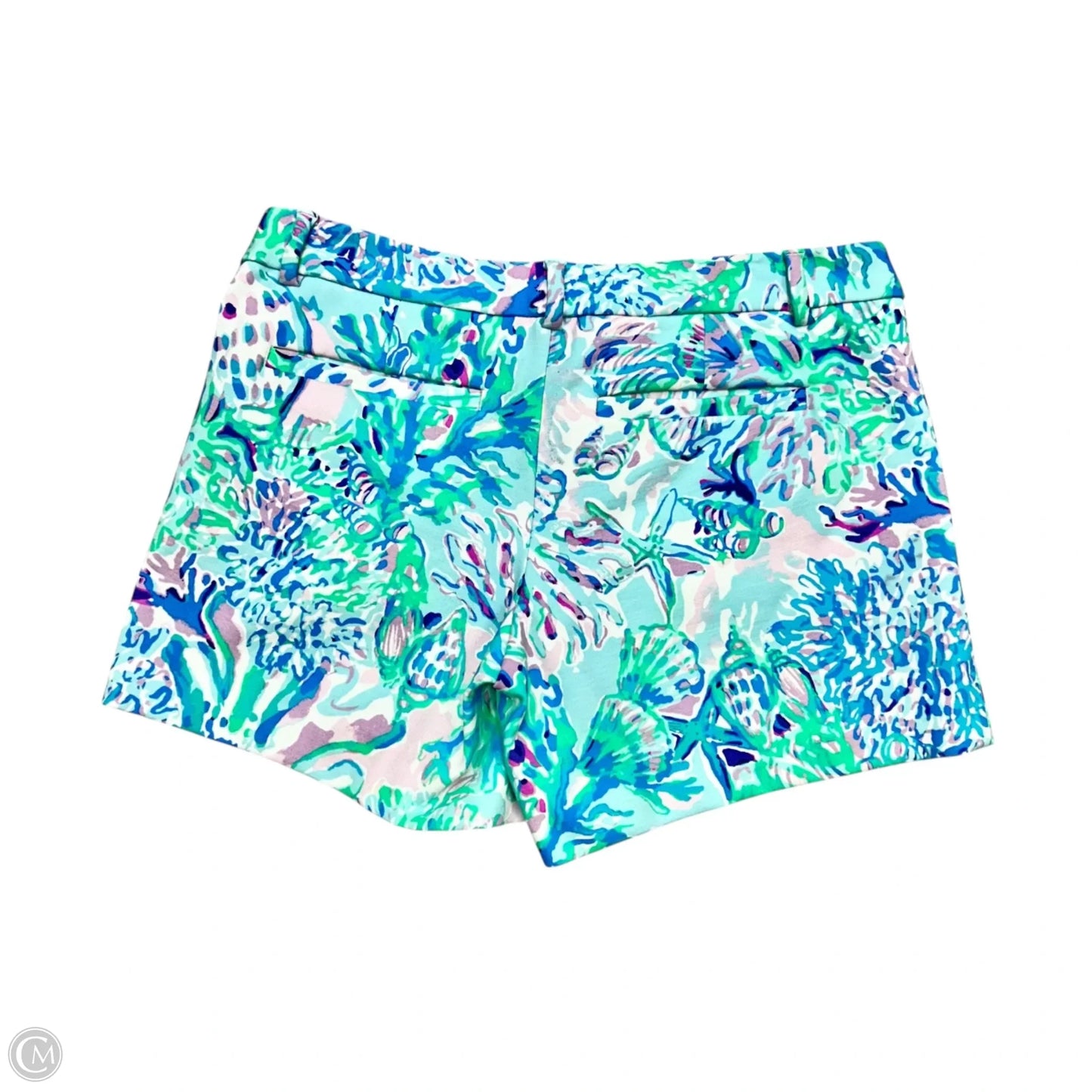 Shorts Designer By Lilly Pulitzer In Blue & Green, Size: 2