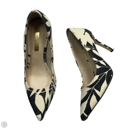 Shoes Heels Stiletto By Louise Et Cie In Black & White, Size: 6.5