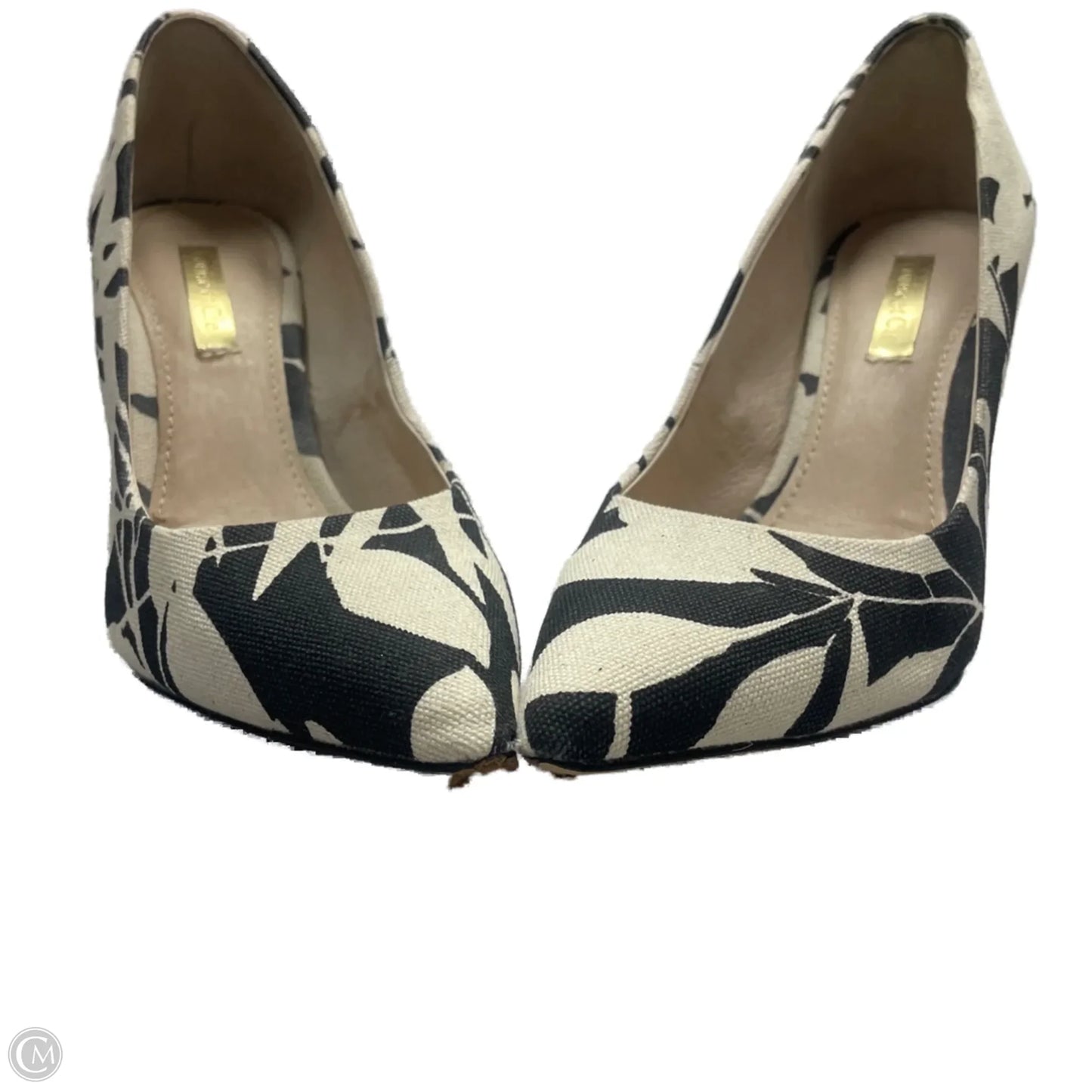 Shoes Heels Stiletto By Louise Et Cie In Black & White, Size: 6.5