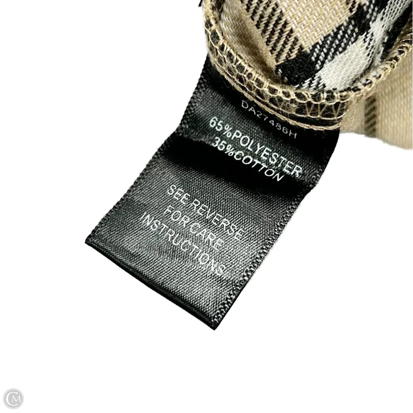 Jacket Shirt By Aakaa In Brown & Green, Size: M