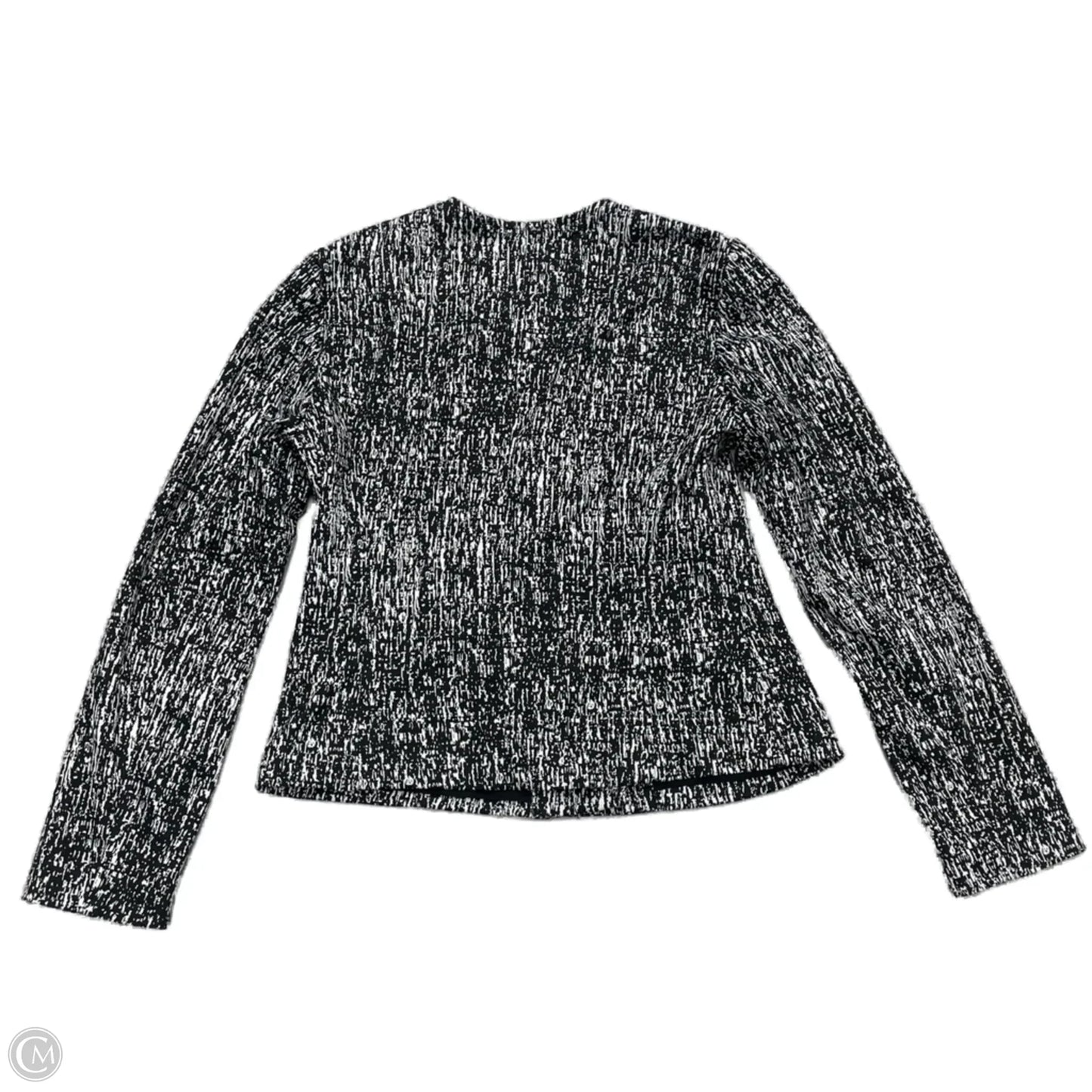 Jacket Moto By Alice Hope In Black & White, Size: S