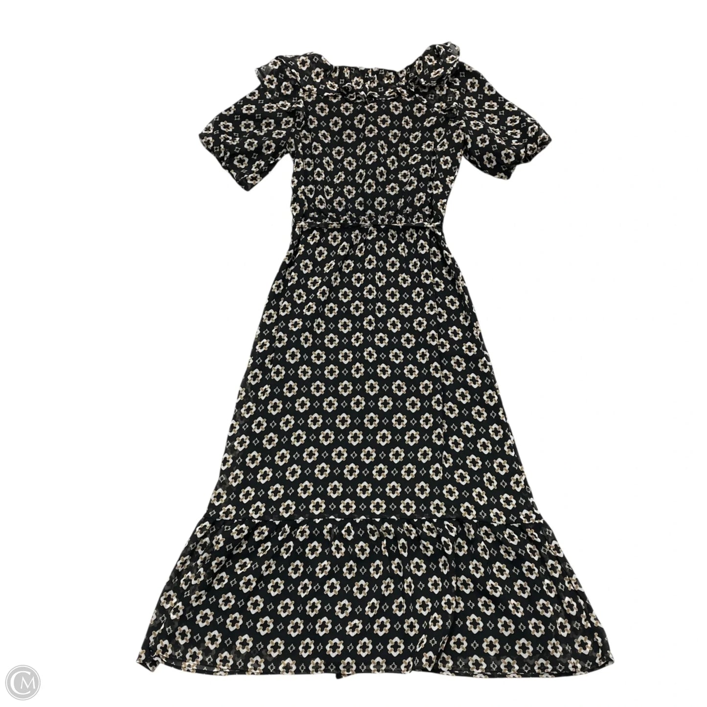 Dress Party Long By Loft In Black & Tan, Size: Xs