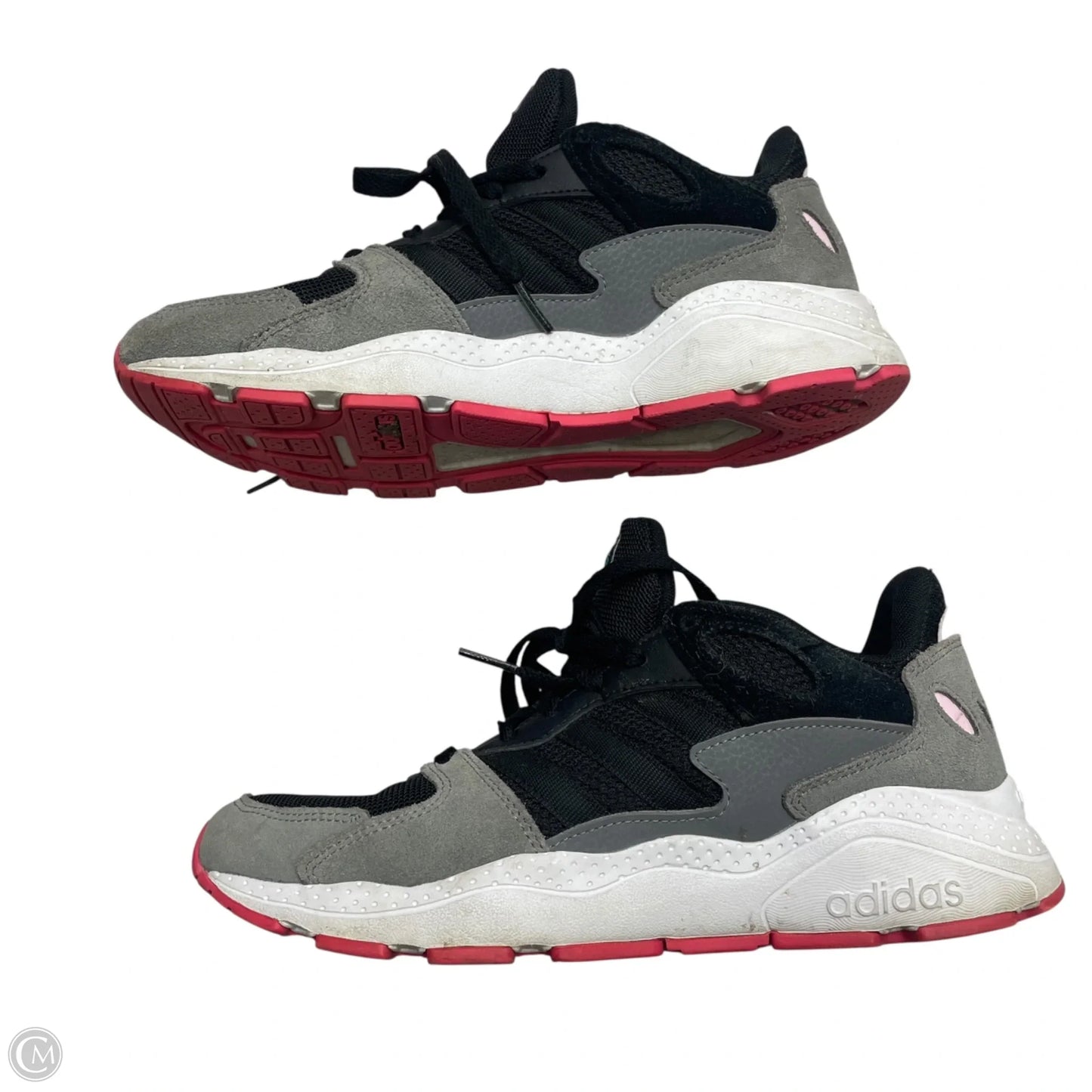 Shoes Sneakers By Adidas In Black & Grey, Size: 9