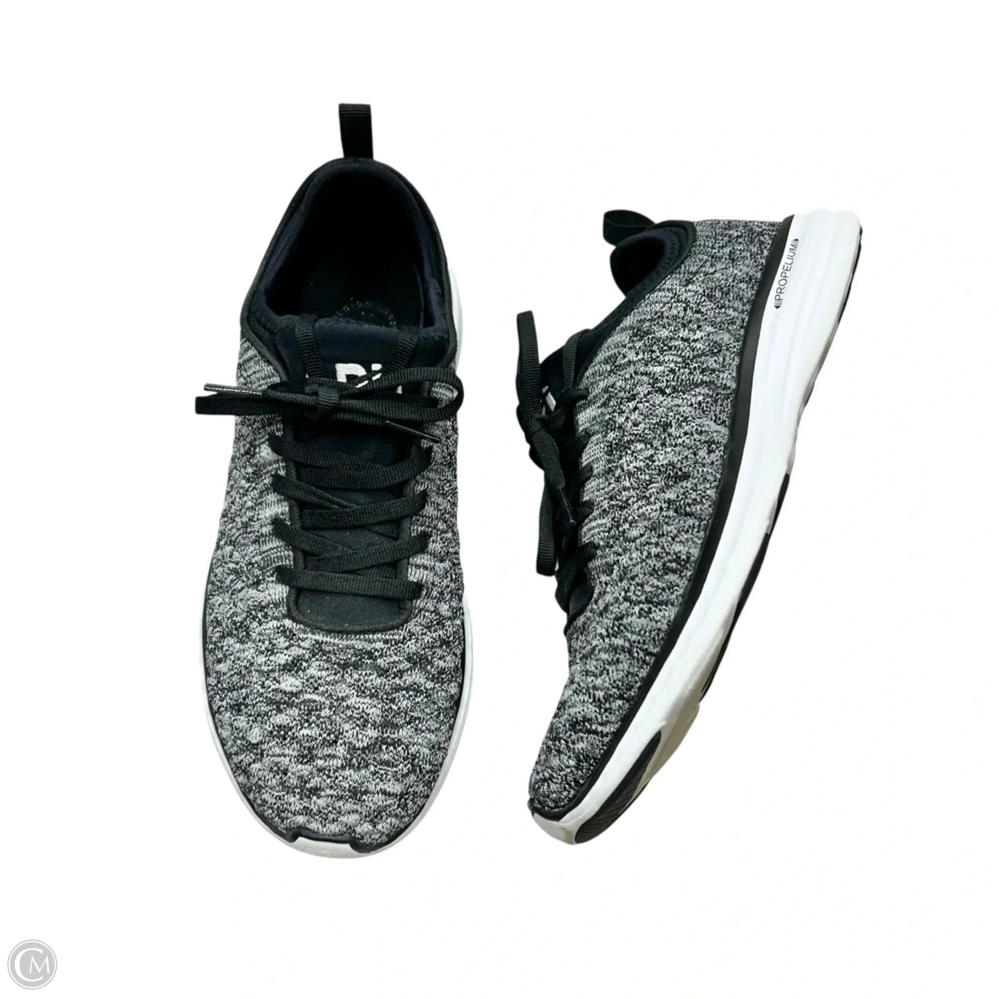 Shoes Designer By Apl In Black & White, Size: 8.5