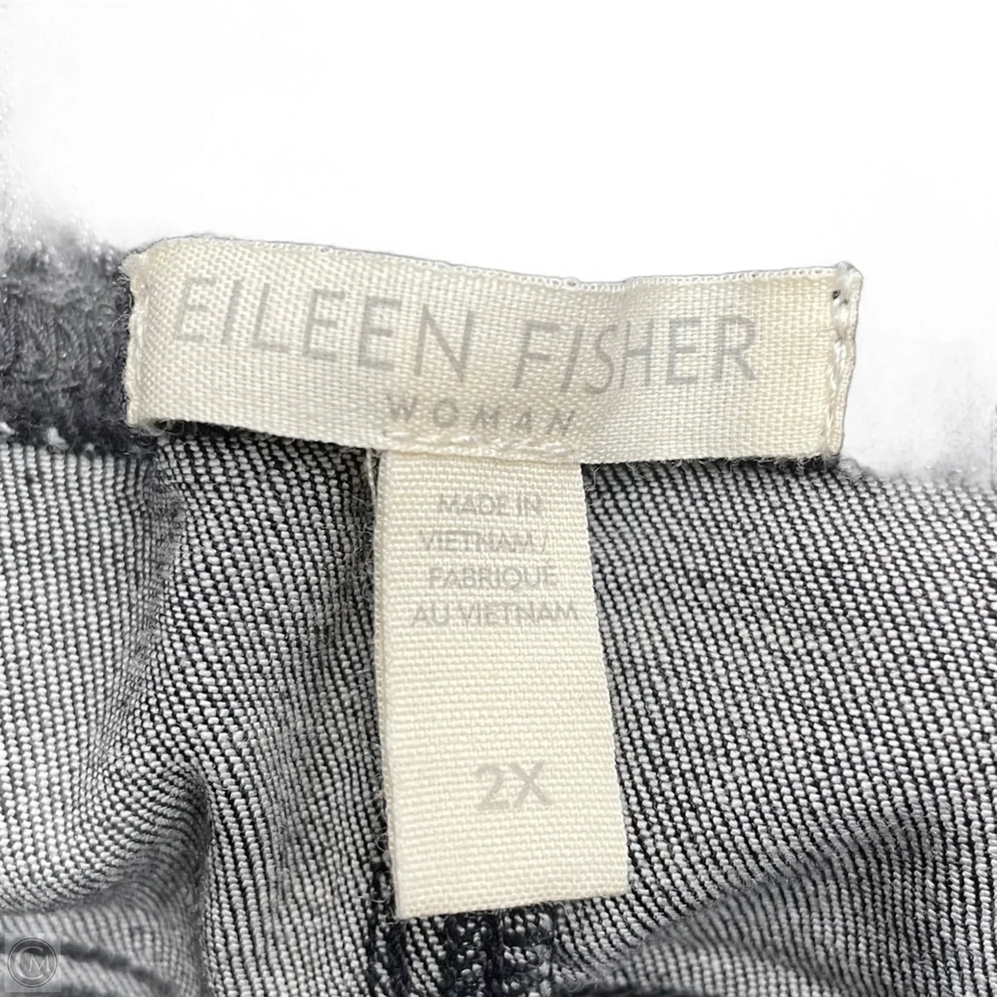 Jeans Straight By Eileen Fisher In Black Denim, Size: 20