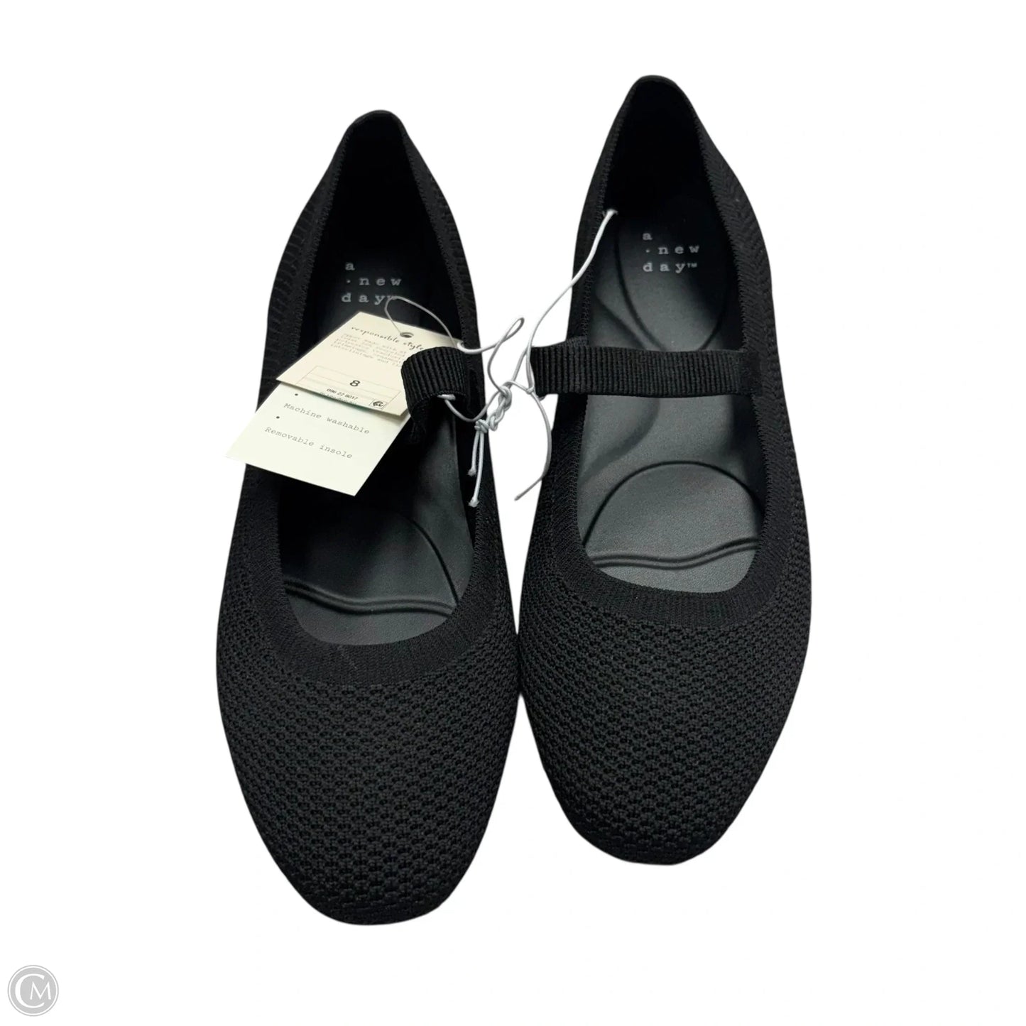 Shoes Flats By A New Day In Black, Size: 8