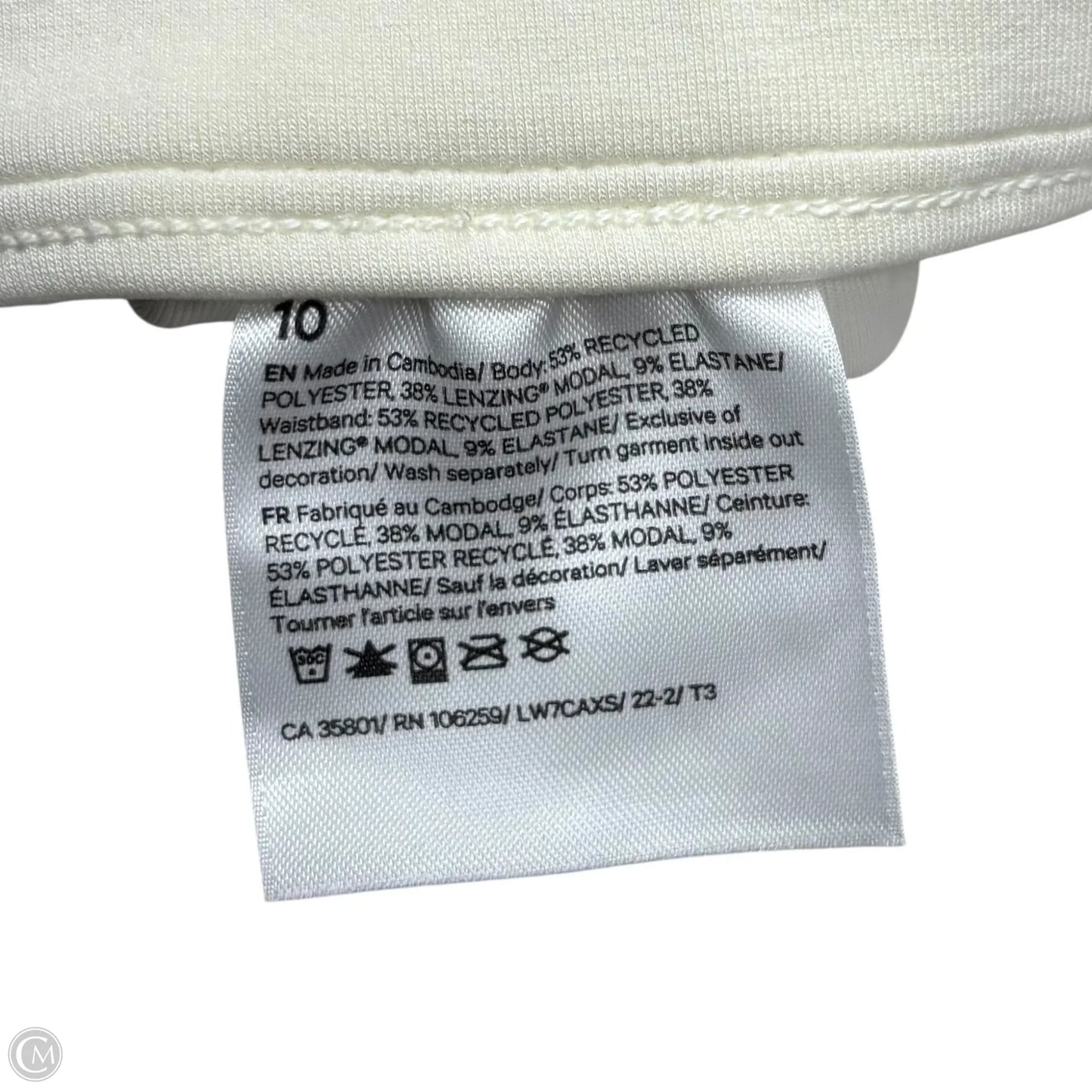 Athletic Shorts By Lululemon In Ivory, Size: M