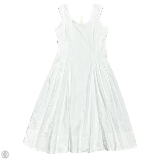 Dress Casual Midi By Anthropologie In White, Size: L