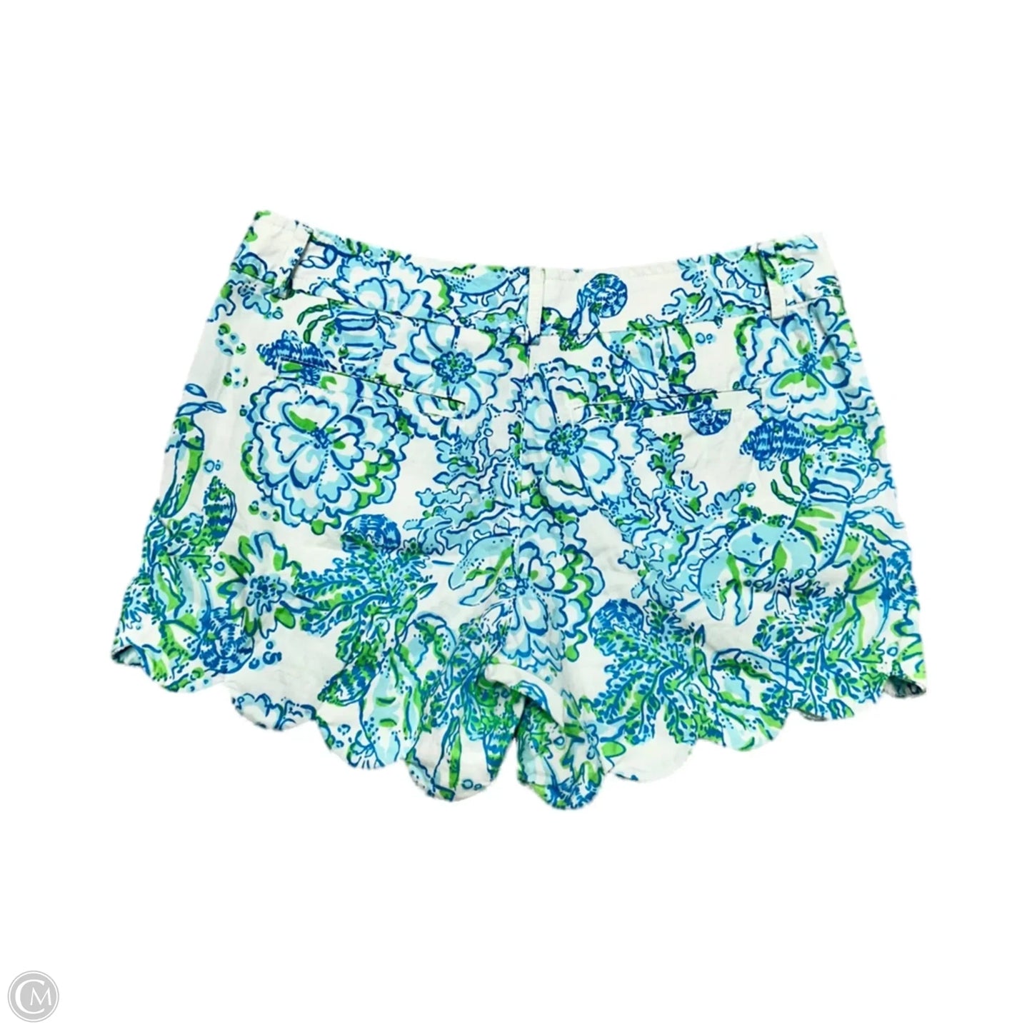 Shorts Designer By Lilly Pulitzer In Blue & White, Size: 2