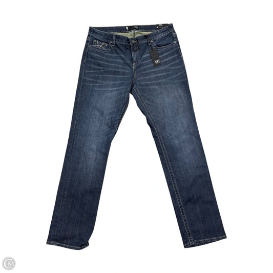 Jeans Straight By Kut In Blue Denim, Size: 14