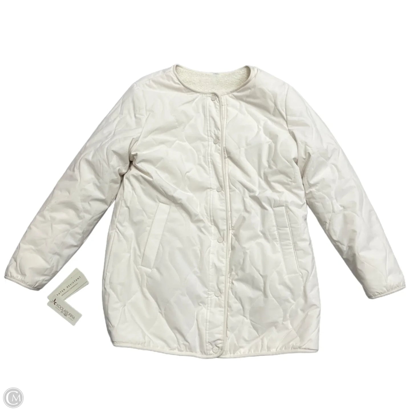 Coat Faux Fur & Sherpa By Koolaburra By Ugg In Ivory, Size: M