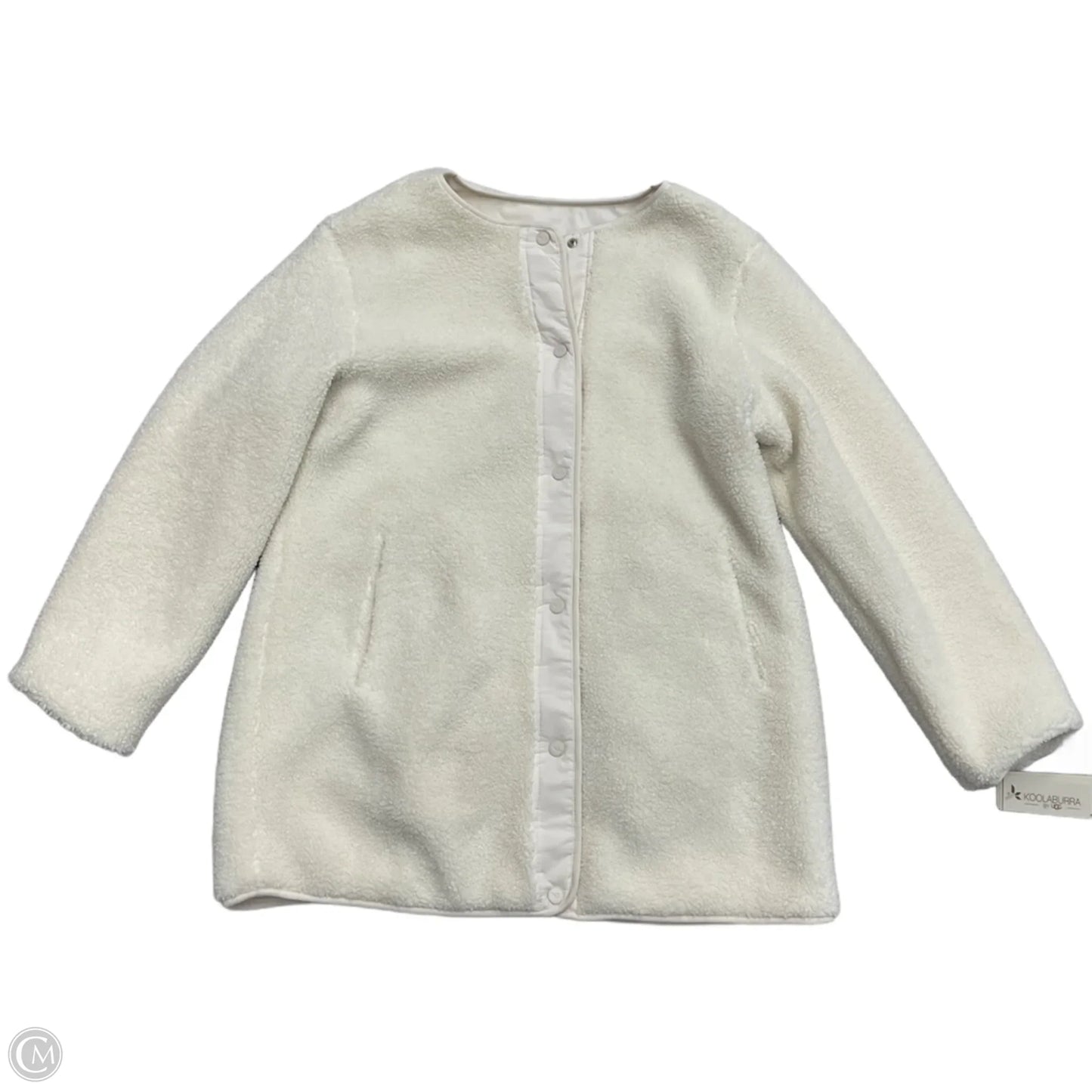 Coat Faux Fur & Sherpa By Koolaburra By Ugg In Ivory, Size: M