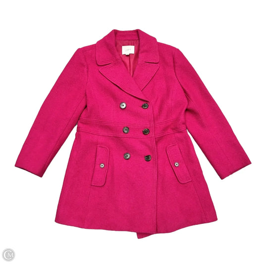 Coat Peacoat By Loft In Pink, Size: S