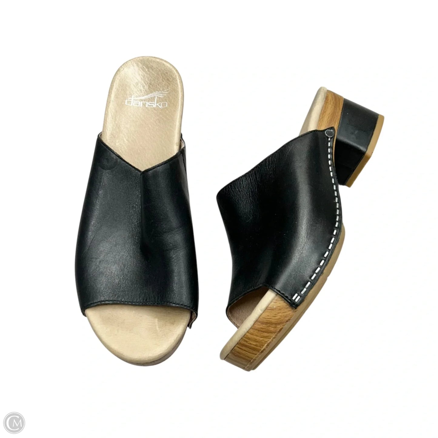 Sandals Heels Block By Dansko In Black, Size: 7.5