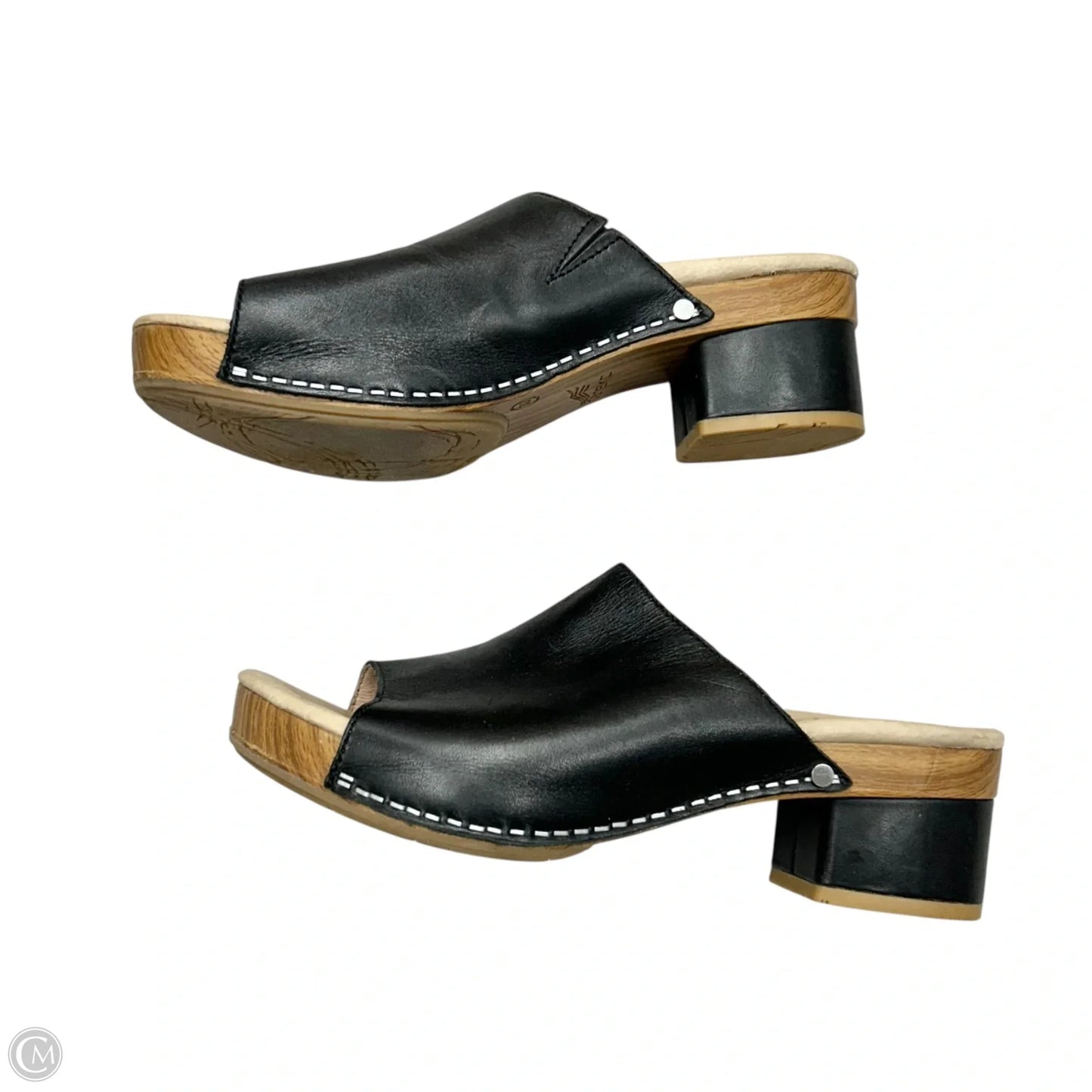 Sandals Heels Block By Dansko In Black, Size: 7.5