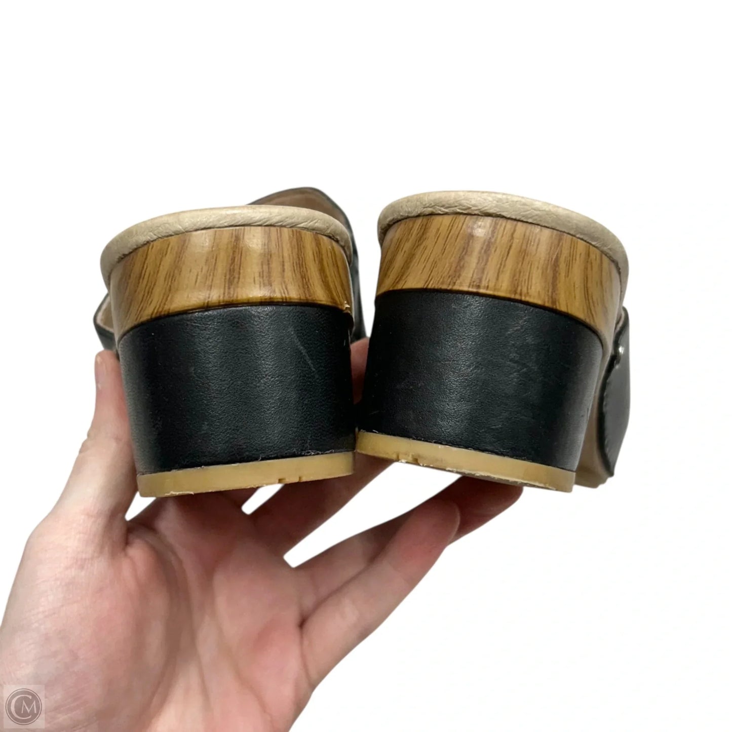 Sandals Heels Block By Dansko In Black, Size: 7.5